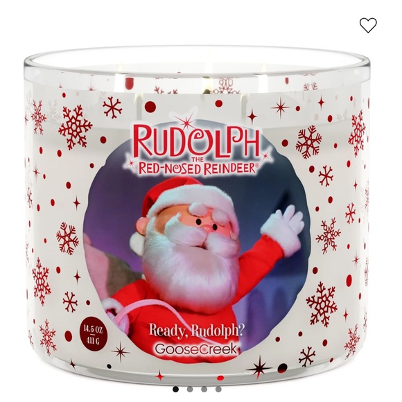 Goose Creek Other - 🎅 GC Rudolph the Red-Nosed Reindeer 3-Wick Candle NEW